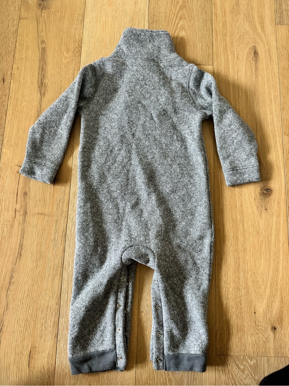 Old Navy Gray Shawl-Collar Kids Winter One-Piece - Picture 4 of 4